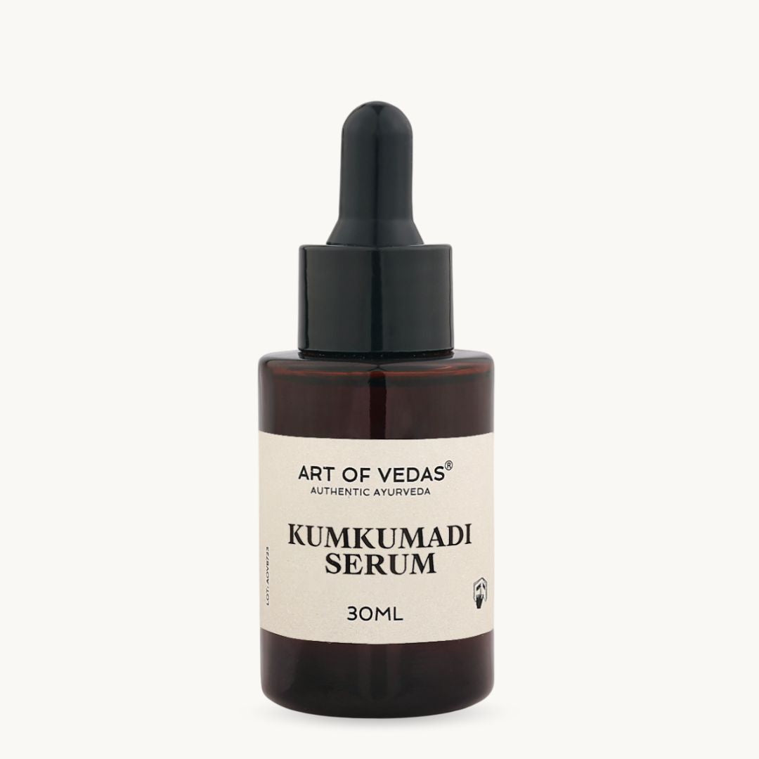 Art of Vedas Kumkumadi Serum 30ml - Authentic Ayurvedic Kumkumadi Face Serum for Skin Brightening and Anti-Aging