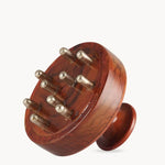 Art of Vedas Kansa Wand Scalp Body Massage Tool - Ayurvedic Bronze and Wood Scalp Massager for Hair Growth and Relaxation