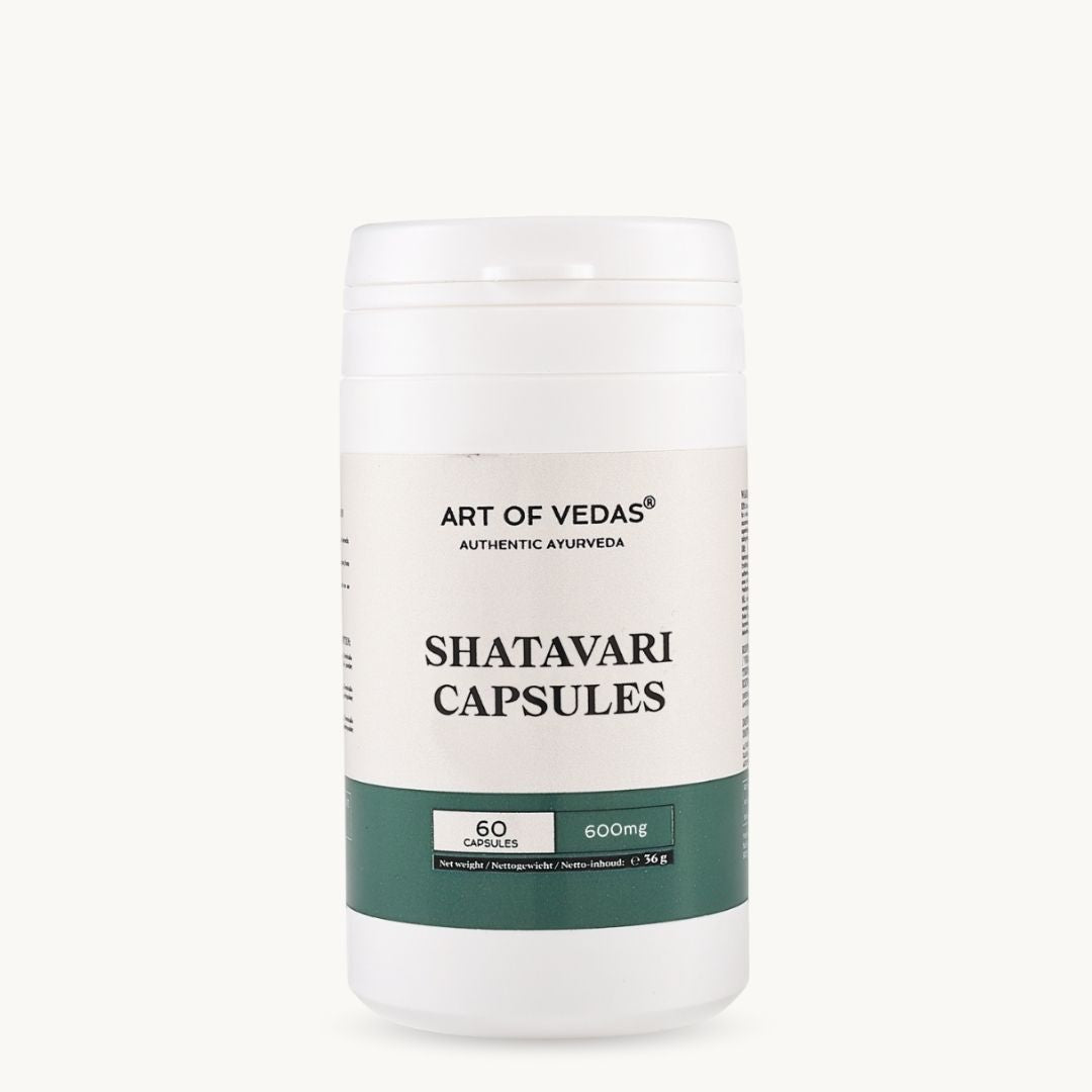 Art of Vedas Shatavari Capsules 60 Capsules 600mg - Ayurvedic Supplement for Women's Health