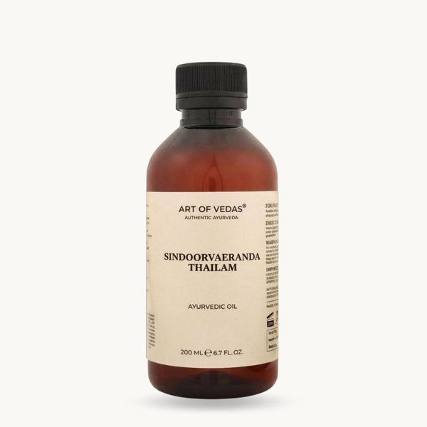 Art of Vedas, Sinduvarairanda Thailam, 200 ml, klassisk ayurvedisk Thailam