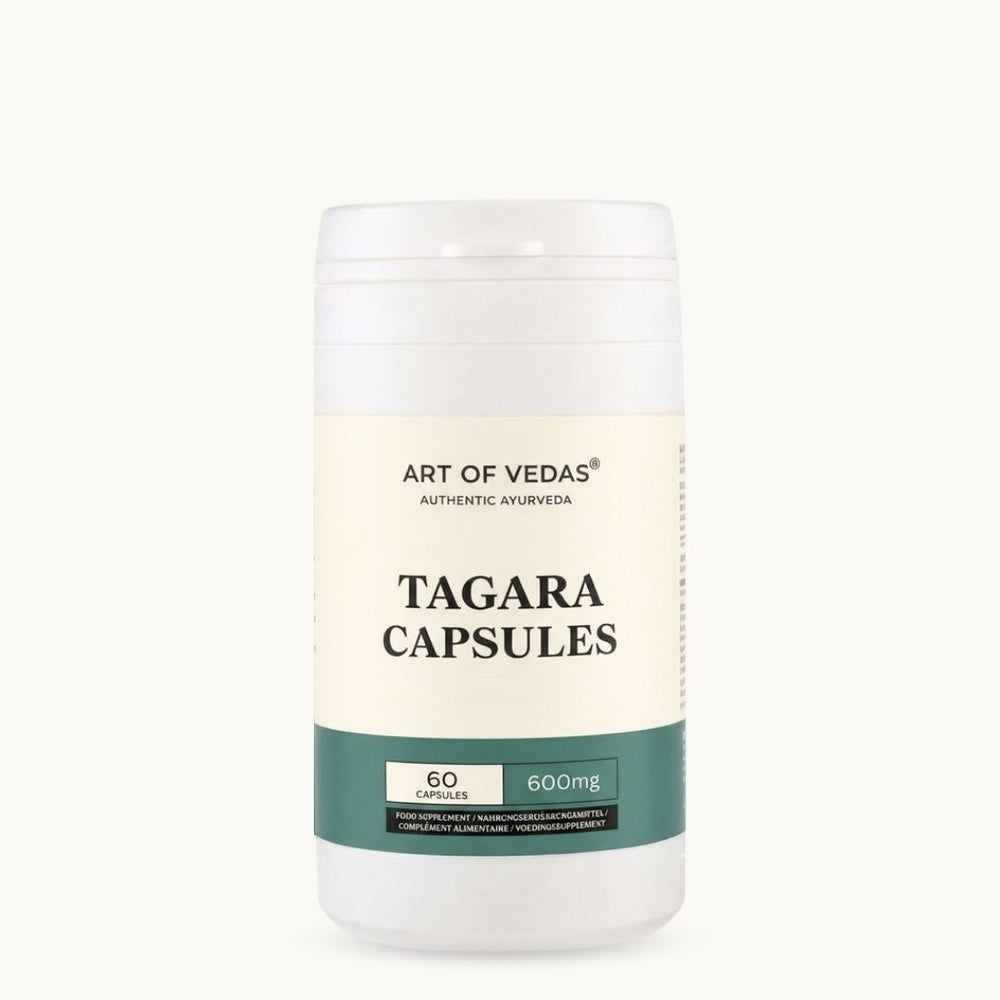 Art of Vedas, Tagara Capsules, ayurvediskt tillskott
